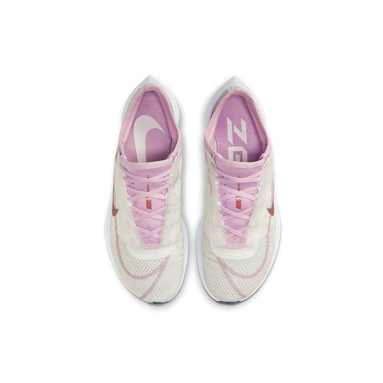 Nike Zoom Fly 3 White Light Arctic Pink Bronze Women Sneakers Black Metallic-Red-Bronze AT8241-103
