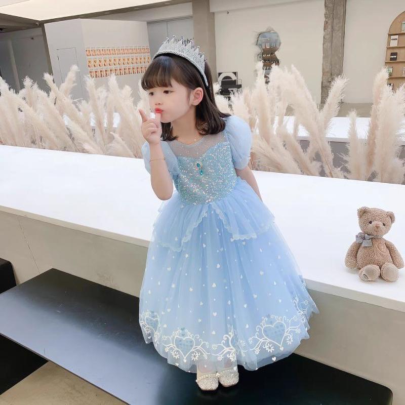 Summer Girls Princess Dress Kids Halloween Carnival Party Children Birthday