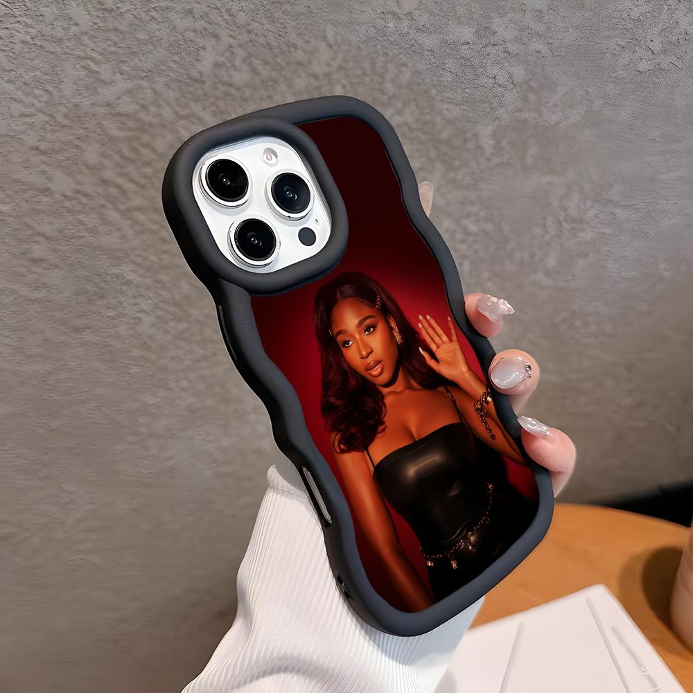 Normani Kordei Wavy Edge TPU Mobile Phone Case for iPhone 17 16 15 14 13 12 11 Air Pro Max Plus Colorful Cover