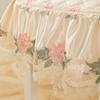 Europäischen Stil Wohnzimmer Dekor Tischdecke Anti-Slip Stuhl Abdeckung Gestickte Spitze Stuhl Kissen Rechteckige Tischdecke Hochzeit