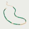 Smaragd Knust Sølv Halskjede: Luksuriøse, Fargeekte, Allsidige Damesmykker