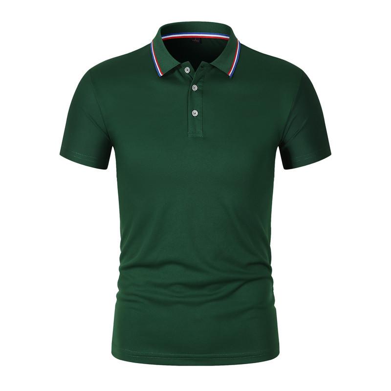 Men's Summer Casual Breathable Comfortable Polo Shirt Men's Solid Color High Quality Short Sleeve T-Shirt