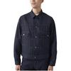 Levis FW24 Wellthread Series Solid Color Pleated Detail Flap Pocket Button-Down Long Sleeve Denim Jacket Men jackets Deep-Indigo A9190-0000