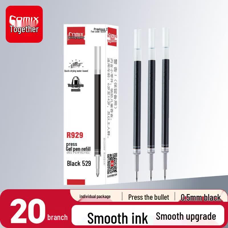 Qixin R929 Bullet Tip Gel Pen Refills