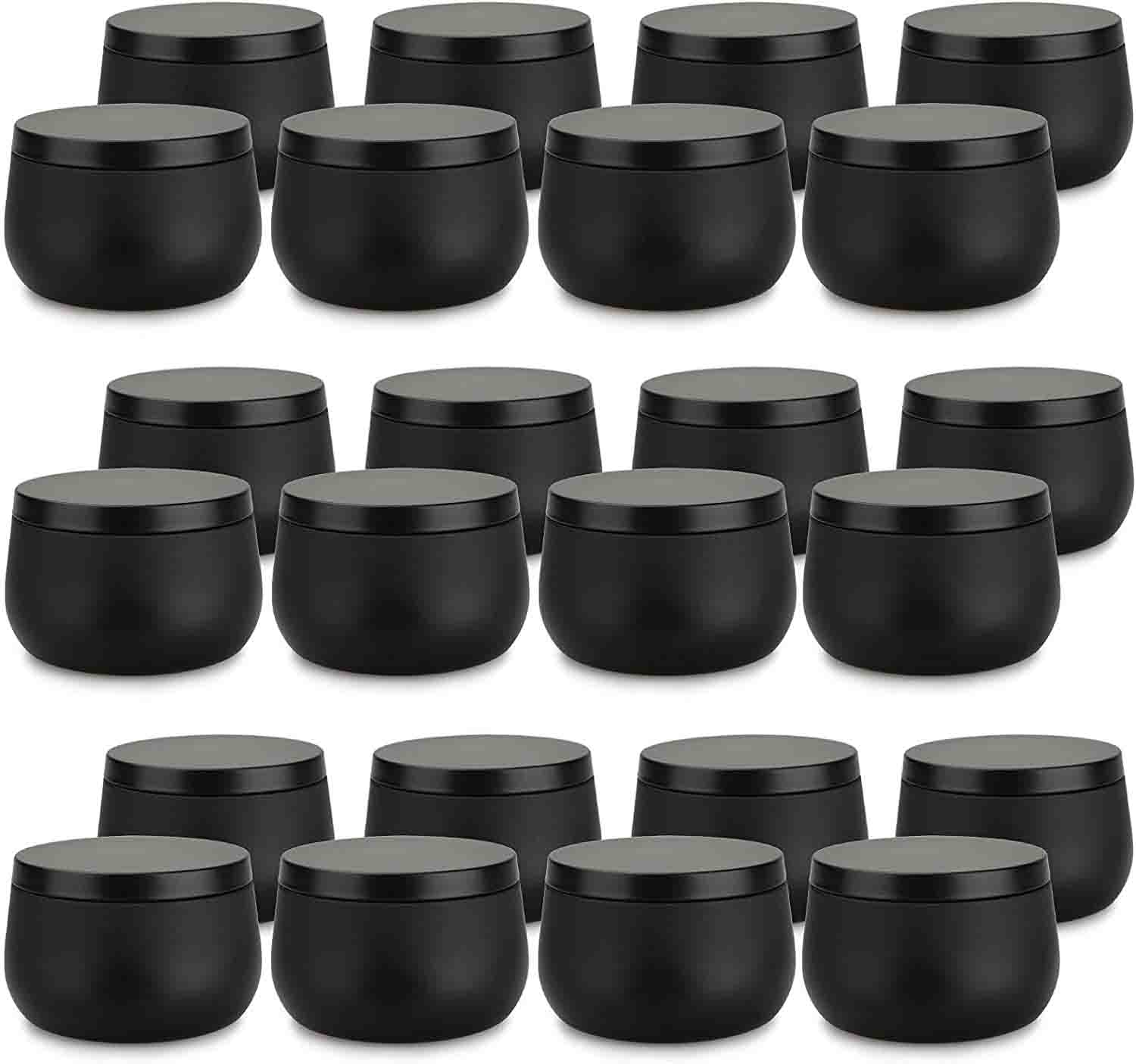 

Металлические банки для свечей 8 унций 24 штуки банки для свечей с крышками набор для изготовления свечей контейнер для хранения для коробки для конфет на Хэллоуин