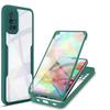 360° Full Body Cover Phone Case For Samsung Galaxy M02 M06 M12 M32 M33 M52 M53 F06 Clear Hybrid Hard Cover Silicone Soft Shell