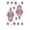 Red Mehndi Stickers Henna Tattoo Stickers Water Transfer Decals Red Henna Tattoo Decals  Girls