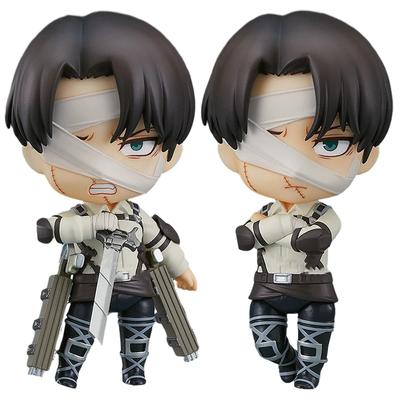 Titan Levi Ackerman'a Saldırı Karikatür Kawaii Bebek Aksiyon Figürü Oyuncak