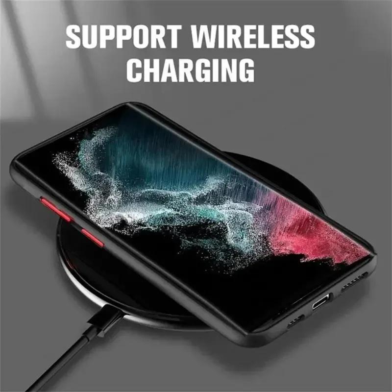 Custodia S25 S24 Ultra Plus Armor Opaca Magnetica Per Samsung Galaxy S25 S24 S23 S 25 Ultra Plus Custodie Copertura Opaca Ricarica Wireless