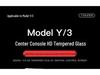 Tesla Model 3/Y Yoke Refresh Screen & Console Protection Kit: Tempered Glass & HD Film