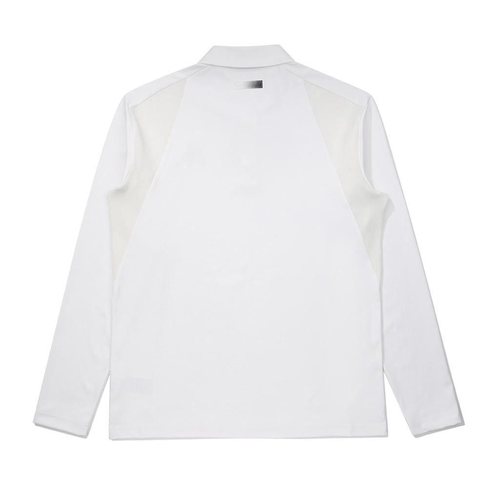 MALBON GOLF One-Point Tech Long Sleeve T-Shirt Off White (Man)