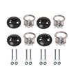 4Pack Round/Square Tie Down Anchor Point Kit Bolt On Track Fitting with Quick Release Compatible with Pickup Truck