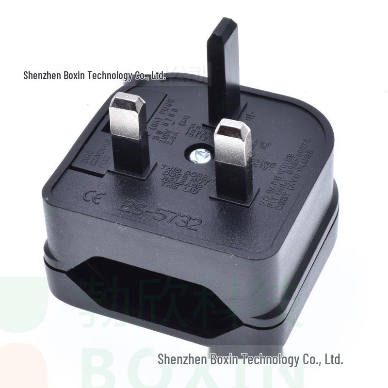 

UK to EU Adapter Plug BS-5732, 3A/5A/13A Fuse, Large Pin