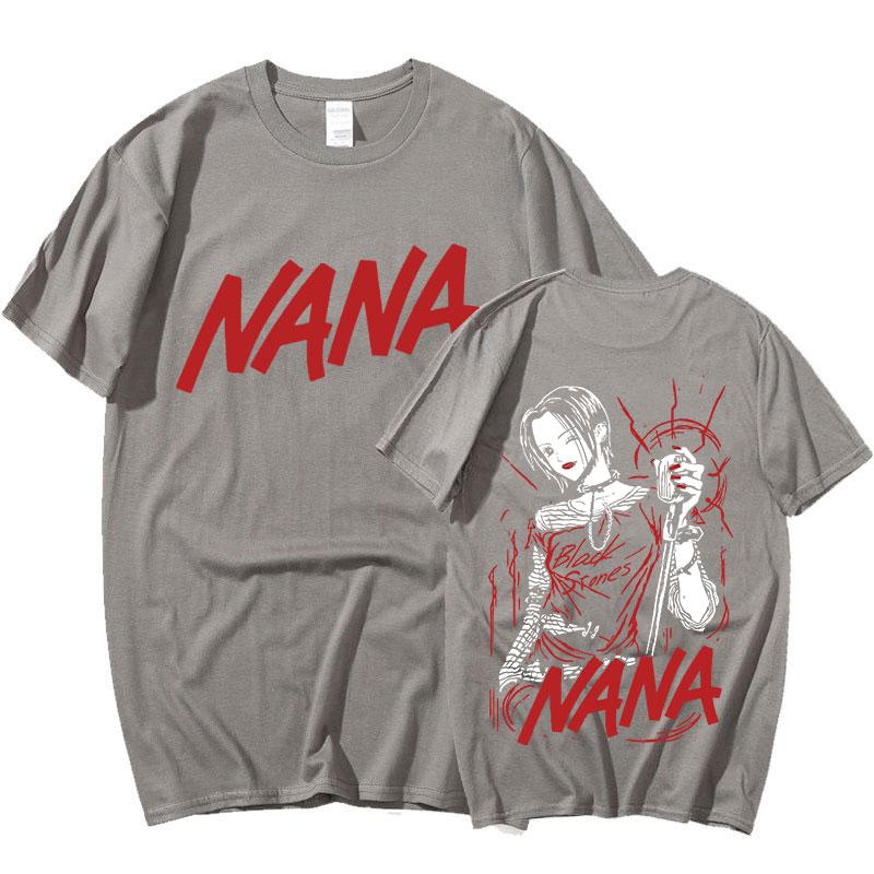 Anime Nana Osaki Potisk Trička Pánská Dámská Krátký Rukáv Bavlna Ležérní Tričko Oversize Harajuku Streetwear Oblečení pro Teenagery