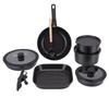 Pots and Pans Set with Detachable Handle Aluminum Nonstick Induction Cookware Set for Kitchen Cooking Dishwasher Safe