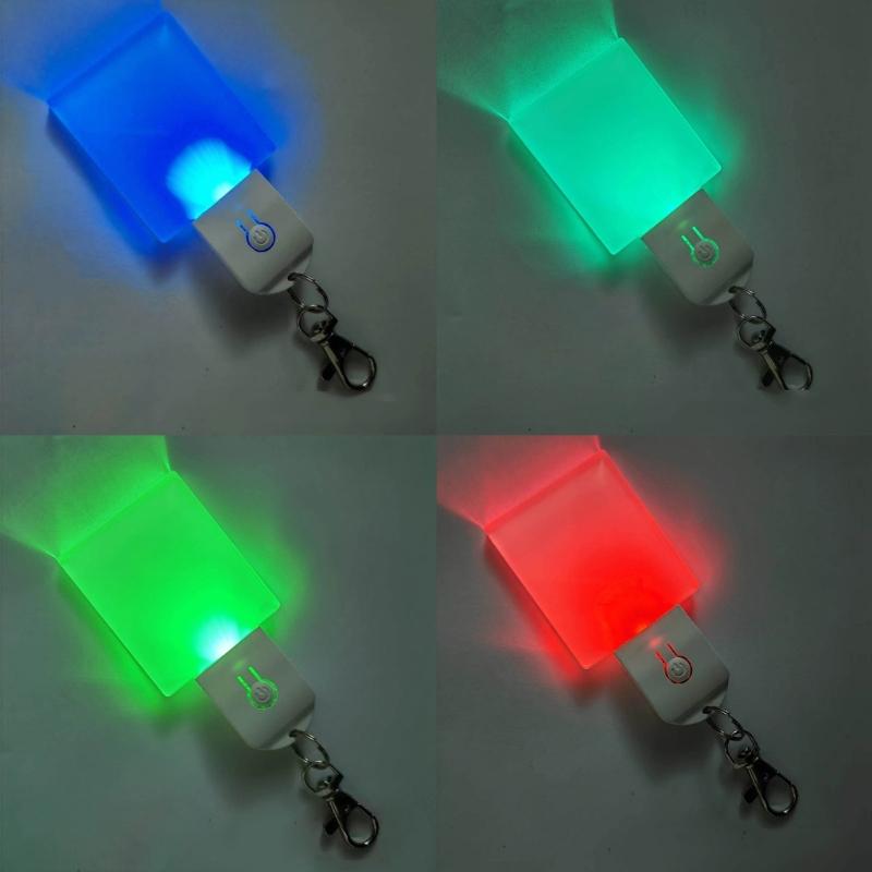 Sublimation Blank LED Acrylic Keychains Hot Transfer Printing Keychain Personalized Pendant Hanging Decoration Durable