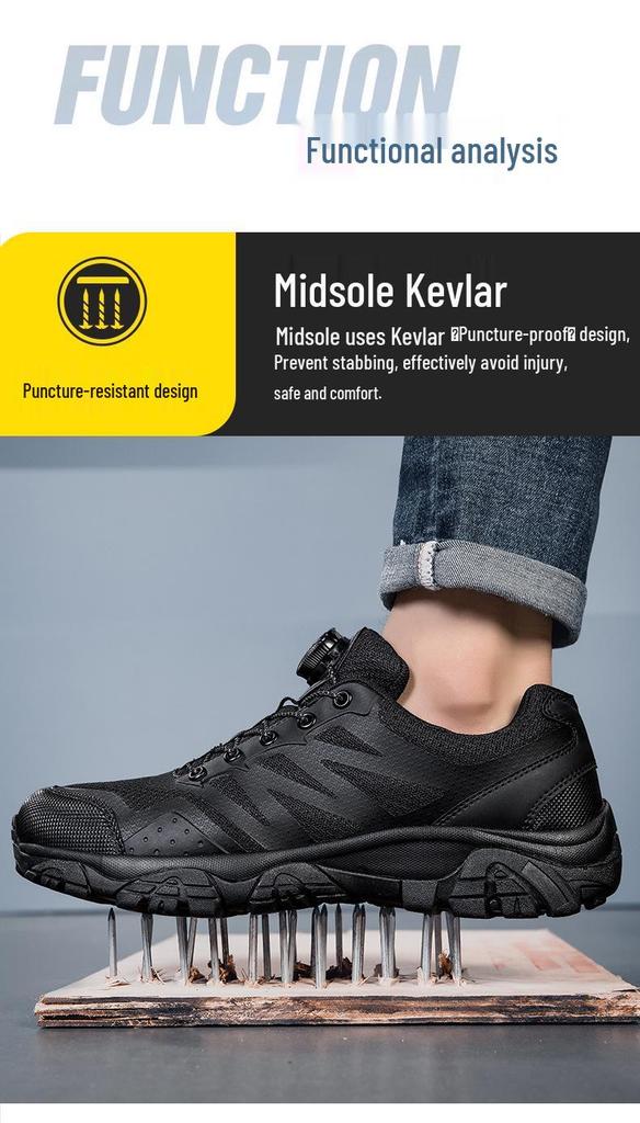 Men's No-Tie Lace Outdoor Hiking Sports Shoes