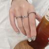 Vintage Minimalist 925 Sterling Silver Adjustable Ring for Women