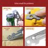Compact Multifunctional Wrench: Seven-in-One Stainless Steel Tool Card with Bit Wrench