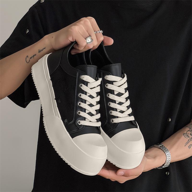 2025 new summer casual board shoes platform heightening couple big head derby shoes 45455-35355-J