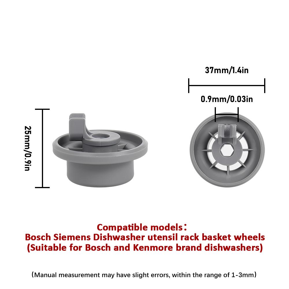 Dishwasher Lower Bottom Basket Wheels For Bosch For Neff For Siemens Dishwasher Spare Parts Lower Rollers Dishwasher Wheels