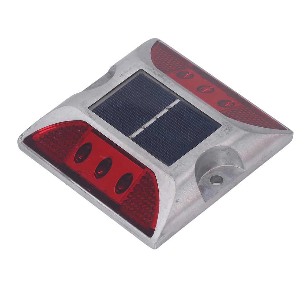Solar Road Stud Light Cast Aluminium Alloy for Driveway Step Sidewalk Stair Outdoor IP68 Waterproof Road Marker Red Light