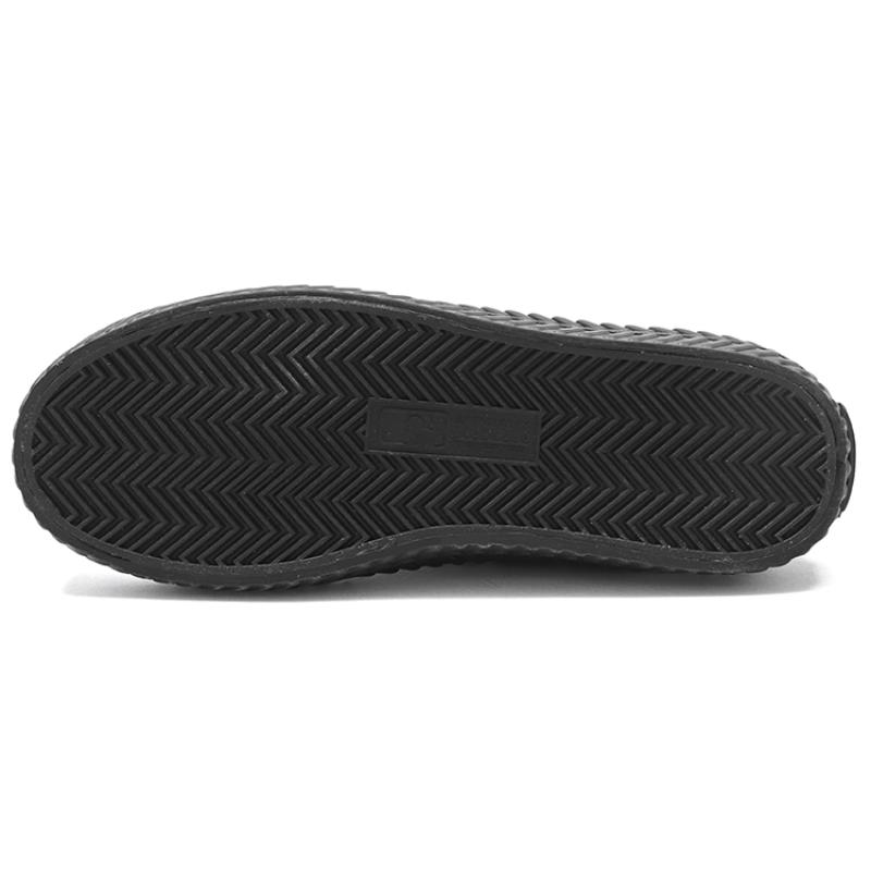 MLB Playball Monogram Abrasion Resistant Breathable Low Top Canvas Shoes Unisex Black Sneakers 3ACVVM12N-50BKS