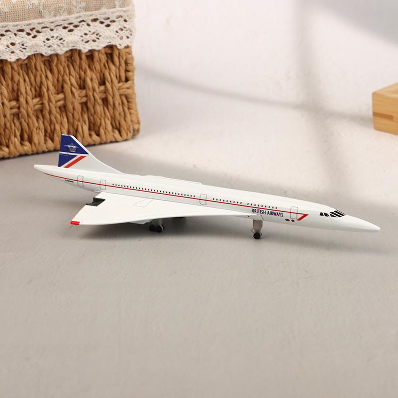 20Cm Singapore Concorde Alloy Aircraft Model With Landing Gear Airliner Alloy Diecast Air Plane Model Collection Ornament