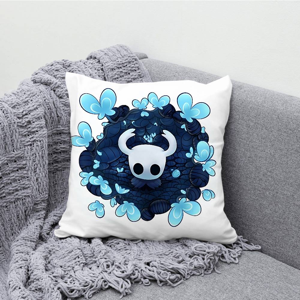 H-Hollow K-Knight Chibi Throw Pillow Case For 45x45cm 55x55cm 30x30cm Square Car Pillowcase Home Bedchamber Decor Gift
