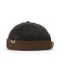 Eondeokeonteulolseutyudio Leather Brimless Cap Half Moon / Leather / Brown