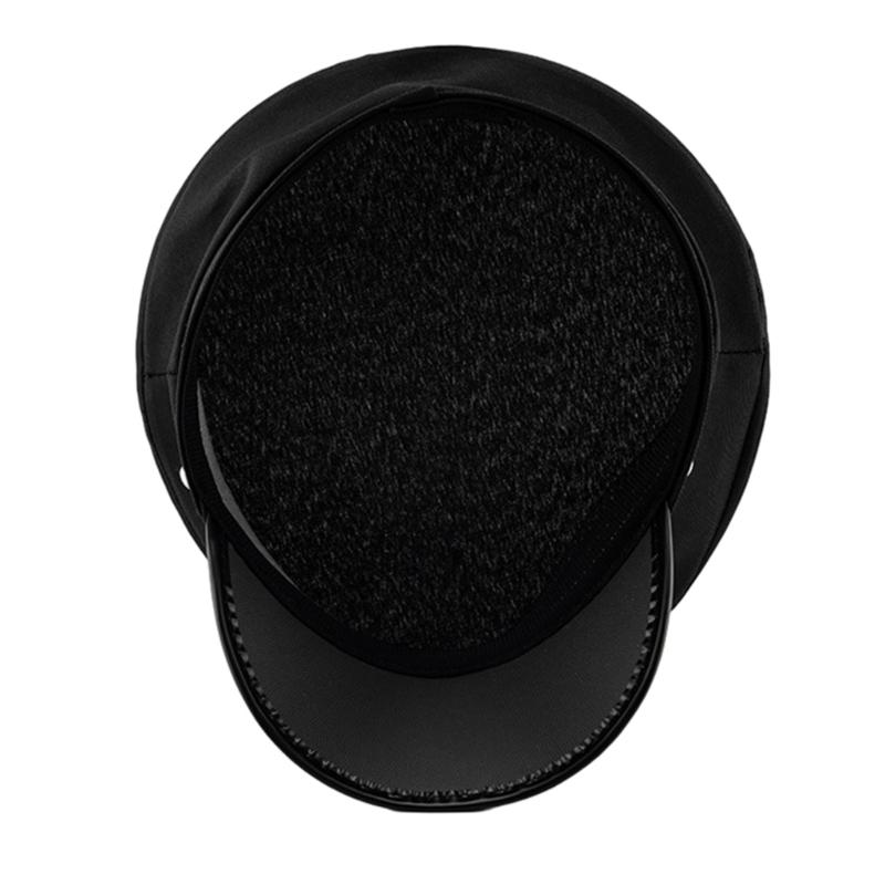 Chapeau de policier adulte avec badges brodés Chapeau militaire Fête d'Halloween Cosplay Chapeau de policier Voyage Prise de photo Chapeau adulte