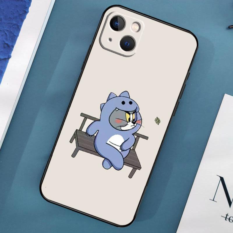 Cute Cartoon Animal Dinosaur Couple Phone Case For iPhone 15 14 Pro Max 11 13 12 Mini X XR XS Max SE 2020 7 8 Plus Cover Capa