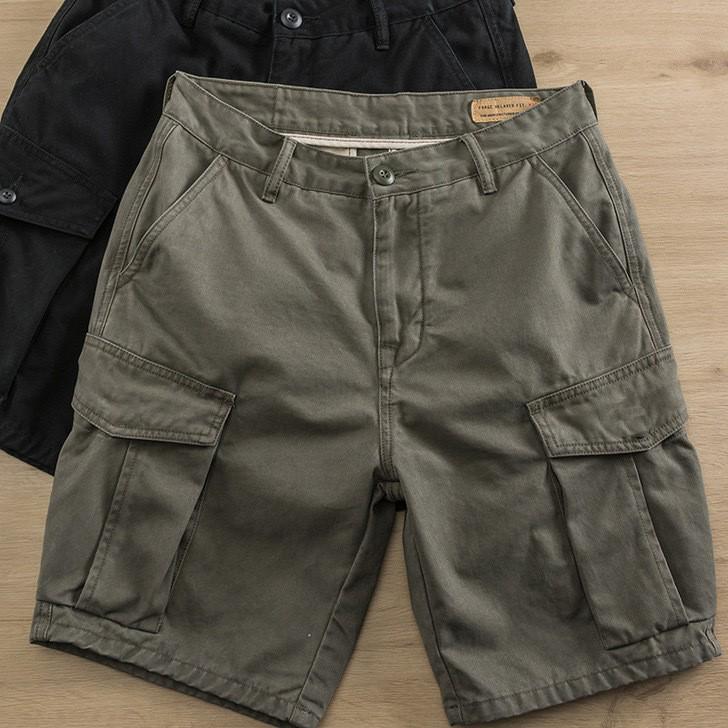 Herre Retro Britisk Stil Casual Cargoshorts