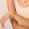 Niche Pearl Bracelet 18k Gold Vintage Chain Geometric Bracelet