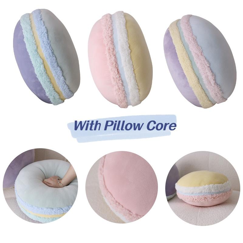 Nordic Valentine's Day Macaron Color Cookie Pillow For Home Decoration Sofa And Bed