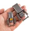 Silver Stainless Steel 304 Toolbox Locking Latch Hasps Metal Toggle Catch Clasp Box Loaded Hinges Furniture Hardware Accessories