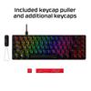 HYPERX Alloy Origins 65 Compact RGB Mechanical Gaming Keyboard with HyperX Red Manufacturer Switches, Black, 2-Year Warranty, 4P5D6AA#ABA [Used]