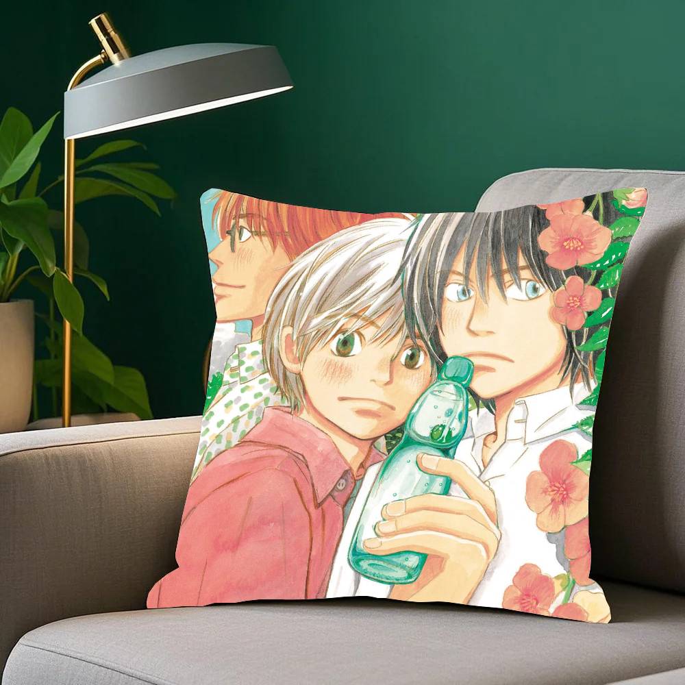 Чехол на подушку ANIME Мед и Белый Клевер Домашний Декор Плед для Дивана Кровати Декор Комнаты Автомобиля Идея для Подарка 12x12Inch
