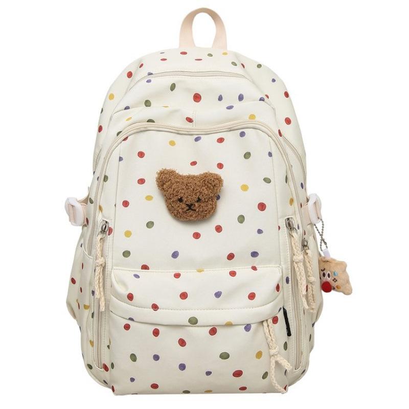 Schoolbag Japanese backpack female simple Korean large-capacity schoolbag floral cute girl backpack junior high school bag