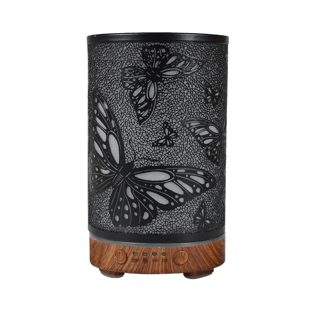 100ml Scent Diffuser Timing Function Colorful Butterfly Electronic Ultrasonic Air Humidifier Mist Maker with LED Night Lights