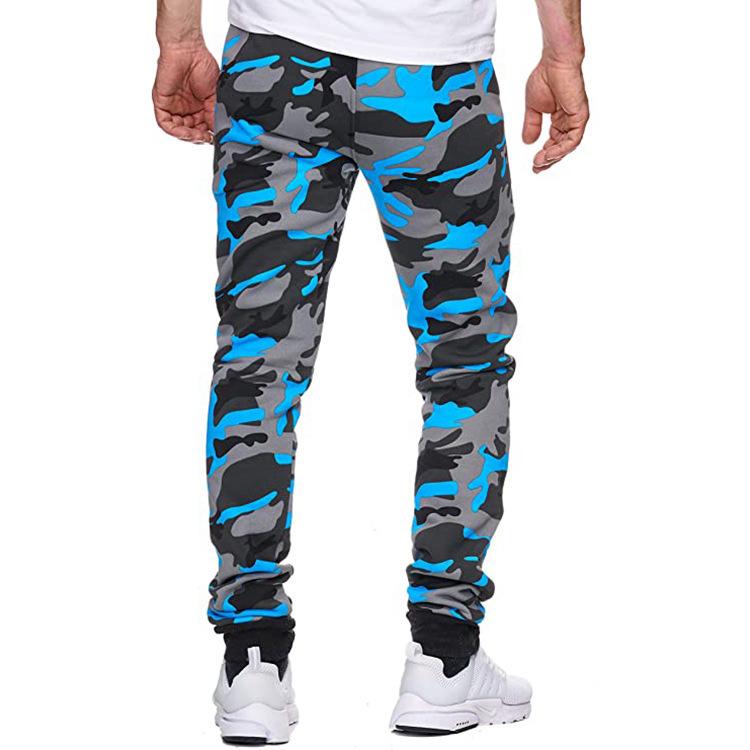Men's Camouflage Trousers Printed Medium Stretch Athletic Casual Trousers Men's Slim Trousers Men's
