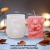 3D Cute Squirrel Aromatherapy Candle Mold DIY Creative Simulation Koala Relief Cylinder Resin Mold Cement Gypsum Home Decoration