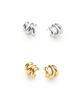 Findelise 925 Simple Croissant Earrings