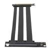 PCI E 4.0 X16 High Speed Extension Card Port GPU Extender Riser Cable 90 Degree Adapter Black
