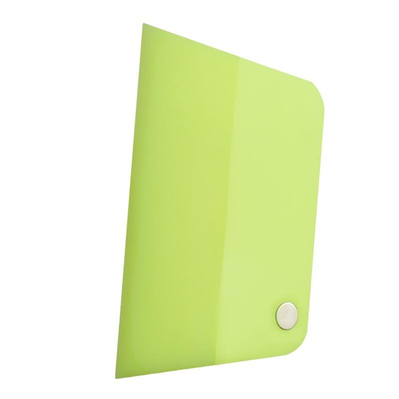 Trapezoidal Magnetic Fluorescent Green Paint Mask & Glass Soft Scraper for Manual Polishing