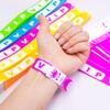 100 Pcs VIP Disposable Wristbands Waterproof Fluorescent Color Bracelets Self-Adhesive ID Wrist Bands for Events Festivals Bars Concerts