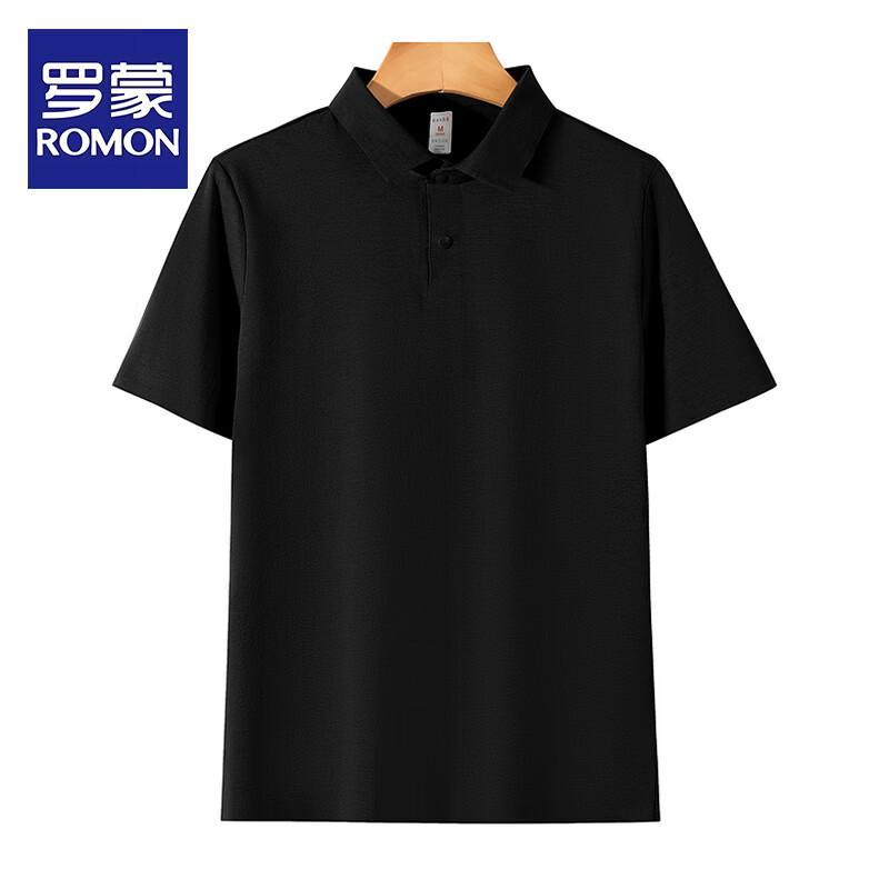 ROMON Men s Ice Silk Short-Sleeve Polo Shirt L