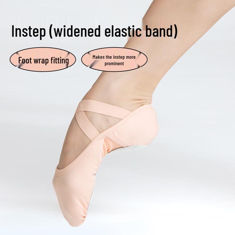 Elastic Ballet Dance Shoes for Kids & Adults