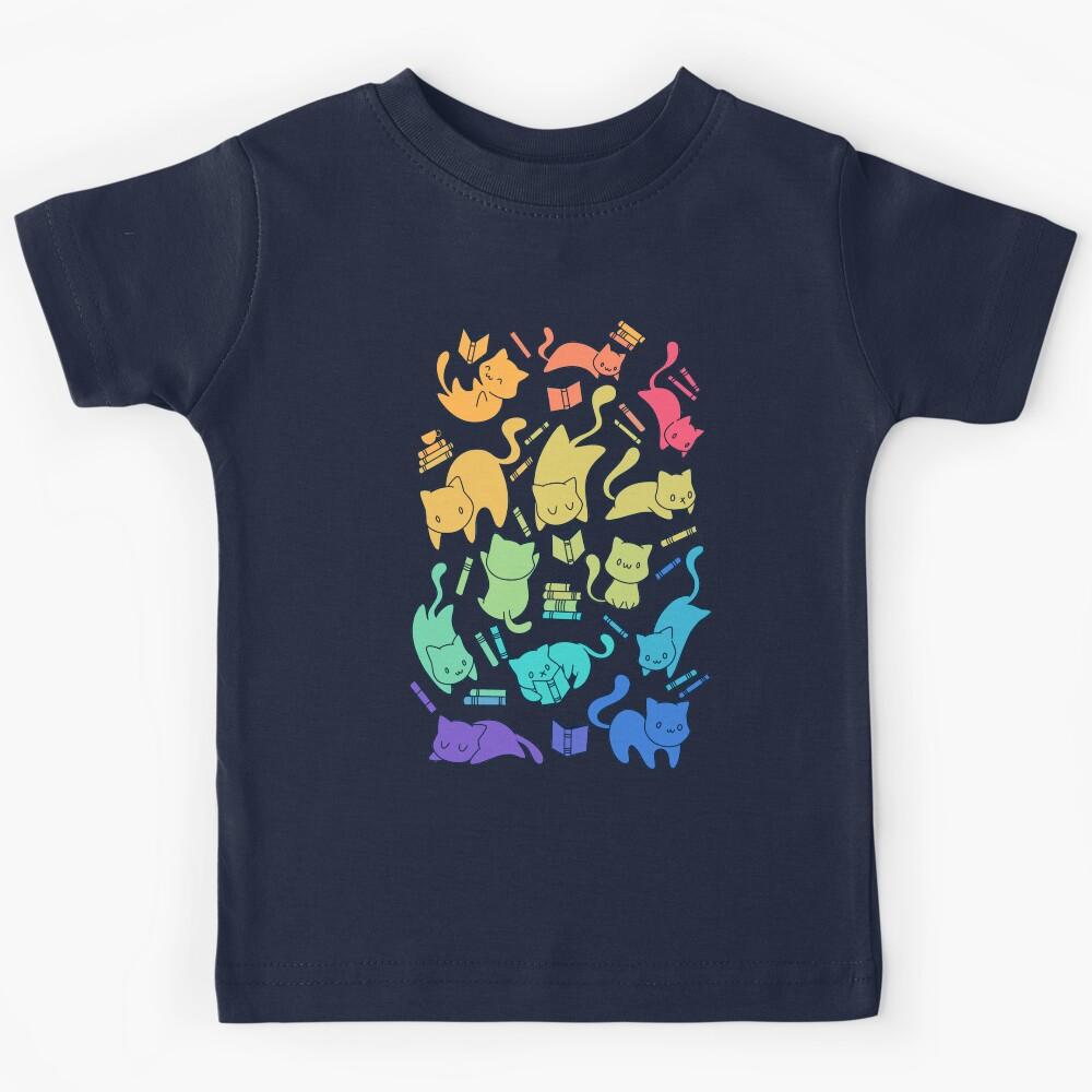 Cats & Books Kids T-Shirt 170