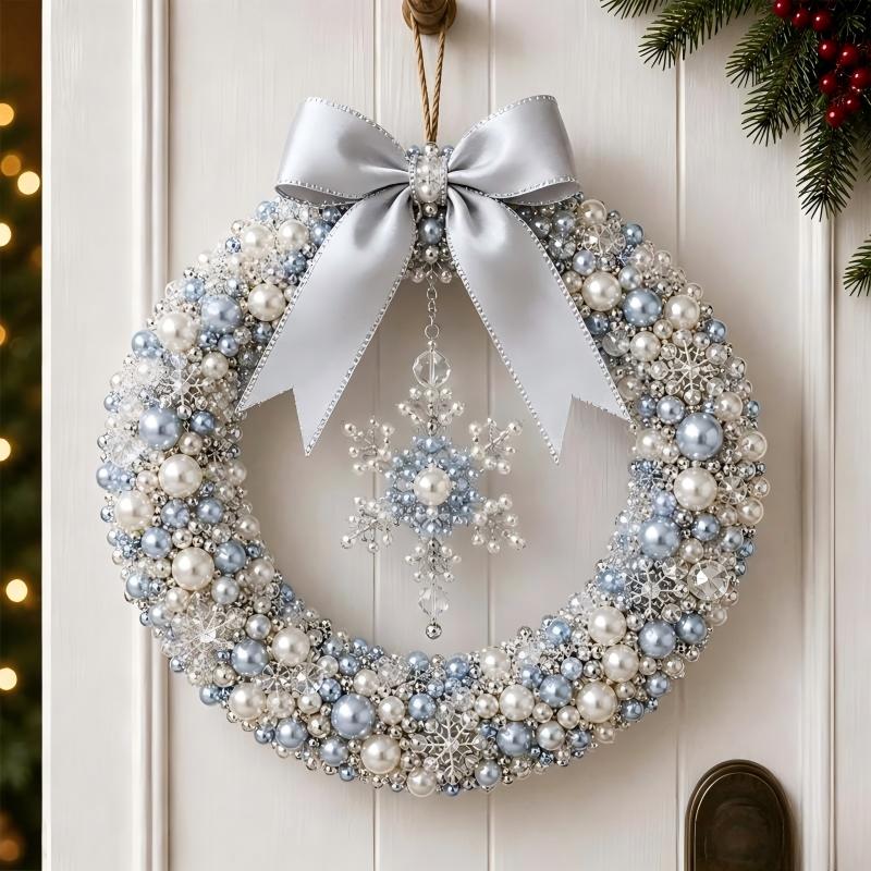 DIY Christmas Pearl Wreath Kit Christmas